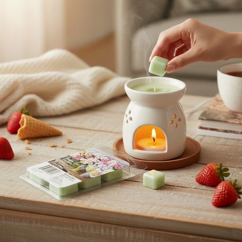 Ensemble de 6 pots de fleurs en cire parfumée Haight - ensemble de 6