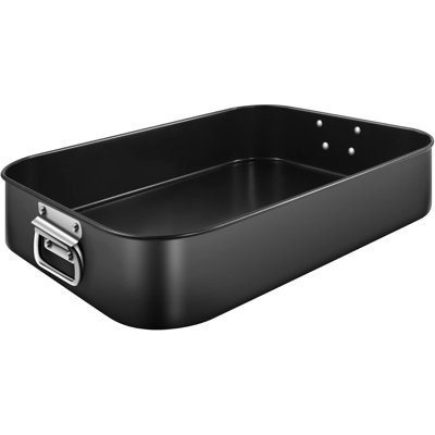 16x12x3 Inch Deep Lasagna Pan with Handles, Nonstick Rectangle Baking & Roasting Pan for Oven, Large Brownie & Cake Bakeware
