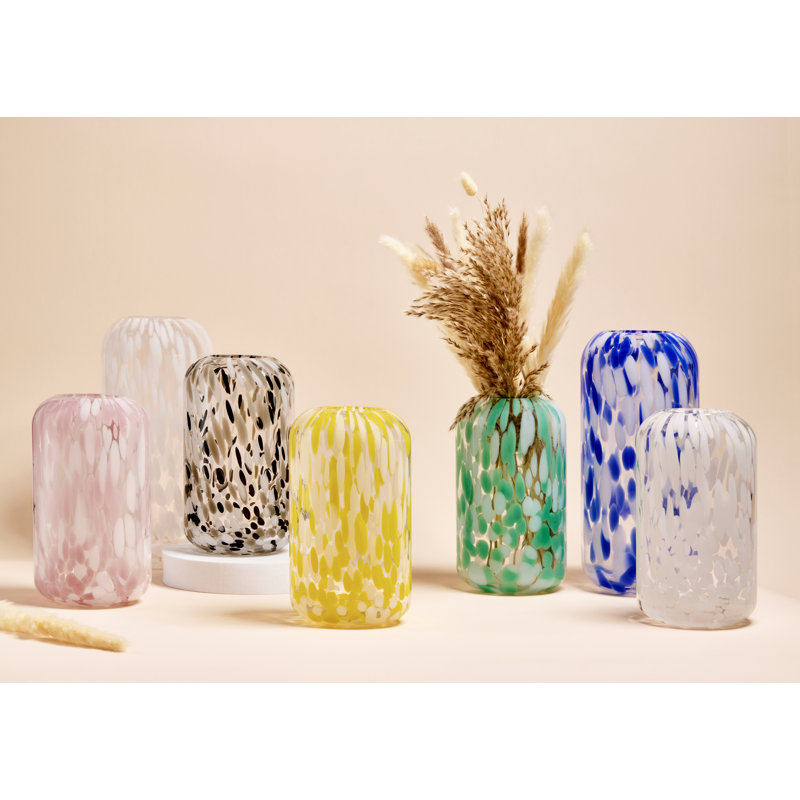 Lava Vase, 8.25", Yellow