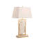 White Stone Table Lamp