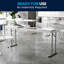 Table rectangulaire pliante en plastique pour l'entraînement et les événements Parker-66796322-66796321