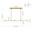 Lustre linéaire 6 lumières-1612936511