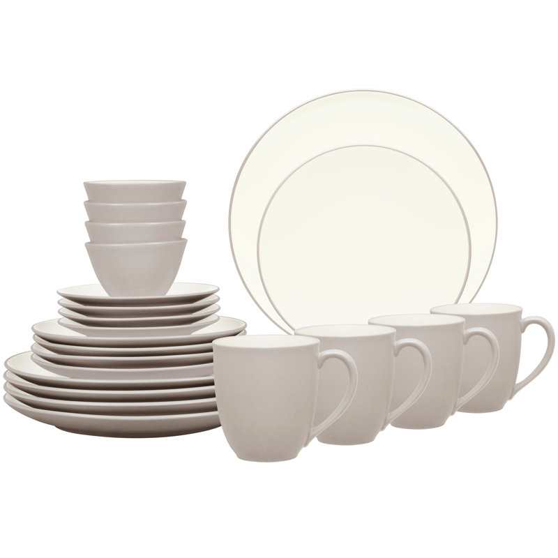 Noritake Colorwave 20-Piece Dinnerware Set, Service for 4, Sand