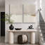 Paysage minimaliste «Œuvre abstraite grunge beige beige, images murales simples minimalistes neutres, impression sur toile encadrée, 2 pièces»-92285393-92285394-119463606