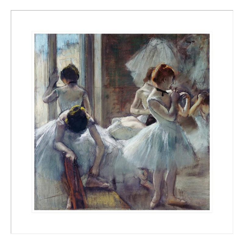 Groupe de danseuses par Edgar Degas, H 23,61 po x l 23,5 po