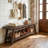 Solid Wood 63"Shoe Bench With 2-Tier Storage, Rustic Entryway Bench For Hallway, Farmhouse Style-2038005033