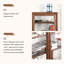 Vitrines en bois brun massif