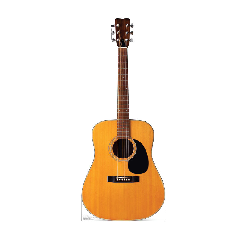 48'' Life-Size Acoustic Guitar Cardboard Standup