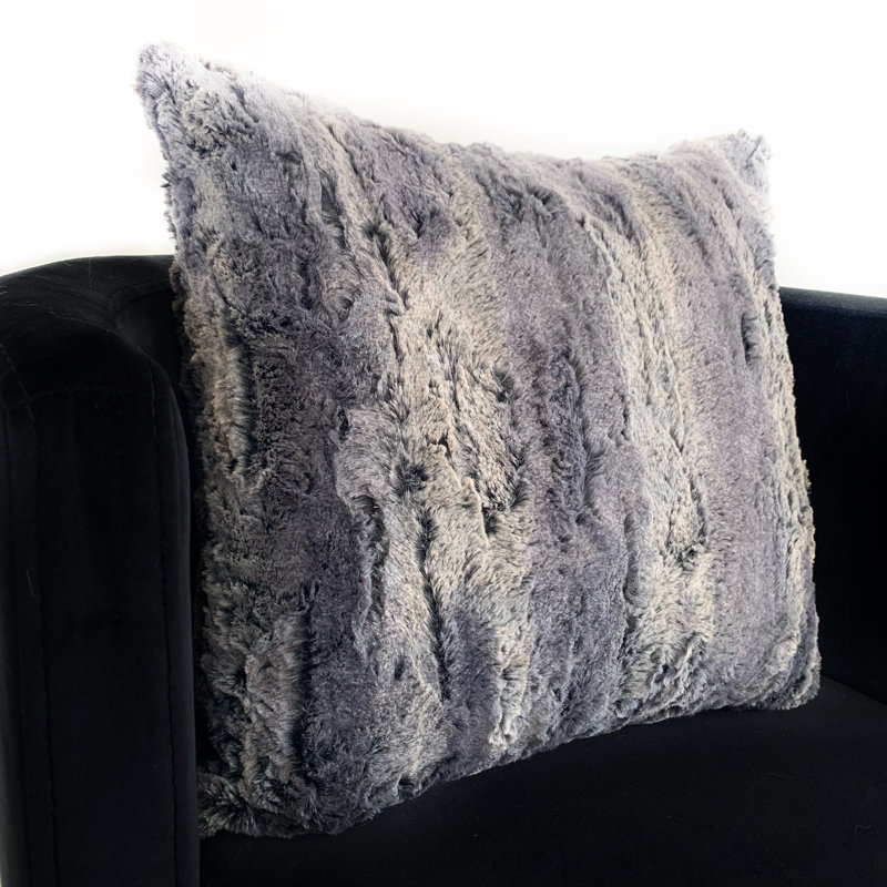 Soft Plush Animal Print Reversible Throw Pillow, 26" x 26"