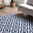 Kellee SpinClean Machine Washable Modern Diamonds Area Rug-1949258407