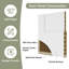 30x80 In. Primed Flat 2 Panel Shaker Style Smooth White Primed Hollow Core Composite Interior Moulded Door Slab-120641139