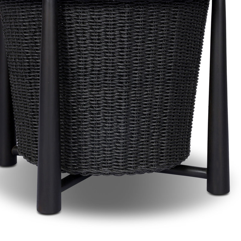 Kernan Basket-Single Twisted Black Hyacinth, Single Twisted Black Hyacinth