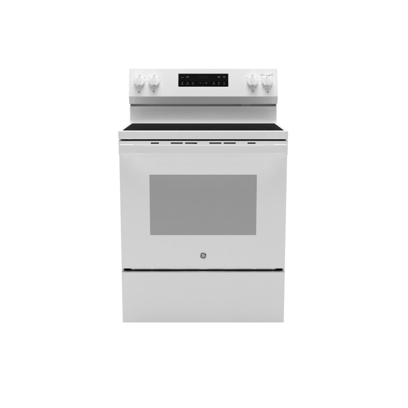 White 30" Free-Standing Self-Cleaning Electric Range