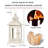 Candle Lantern Decorative Indoor & Outdoor, Vintage Metal Hanging Lanterns Decor For Front Porch Home Patio Wedding Party (Copper Brush)-1412046670