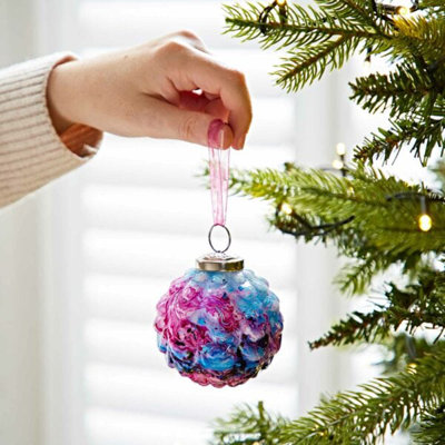 7cm Marble Glass Ball Ornament