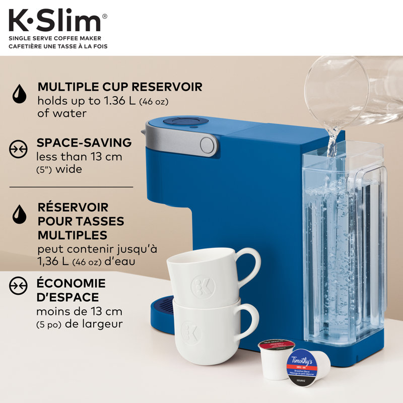 Cafetière à dosette K-Slim Keurig Keurig, technologie MultiStream, Bleu marine