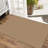 Machine Washable Cotton Area Rug with Non-Slip Backing， Tan/Brown-1340317806