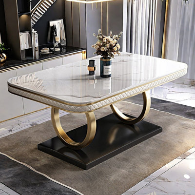 Italian style luxury rectangular dining table