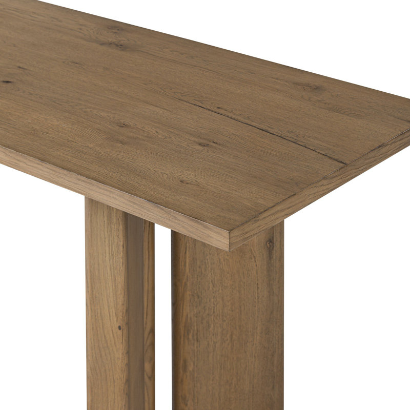 Huxley 78'' W Console Table, Rubbed Light Oak