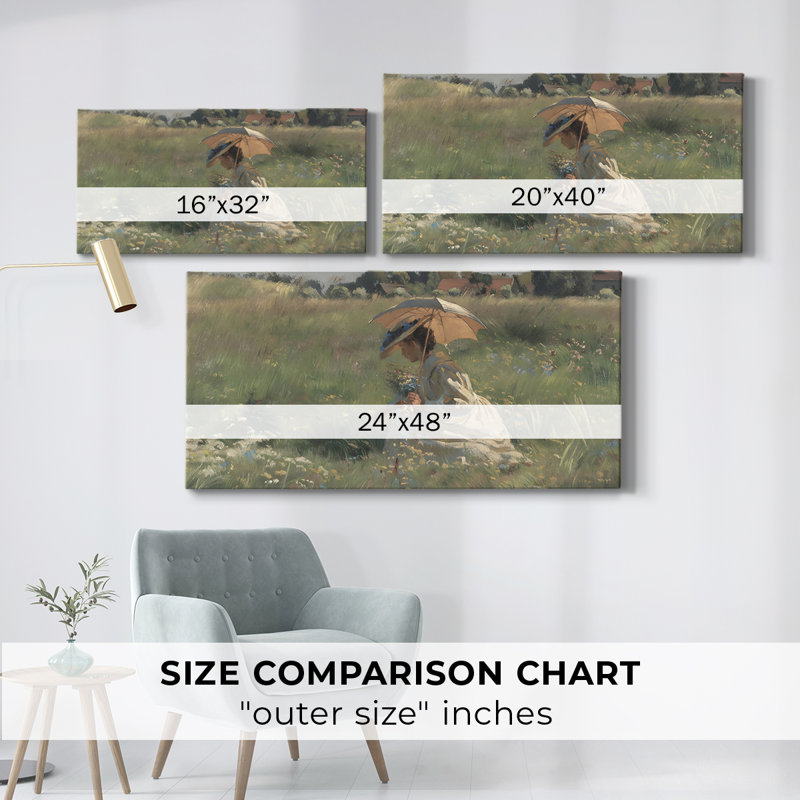 «Landscape Series», reproduction d'art sur toile encadrée, H 21 po x l 41 po, Doré