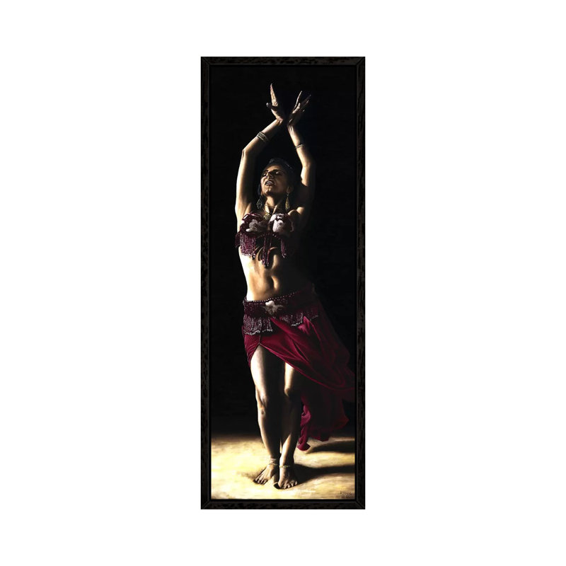 Desert Dancer by Richard Young - Panoramic Gallery-Wrapped Canvas Giclée on Canvas, Black Framed, 152.4 cm H x 50.8 cm W
