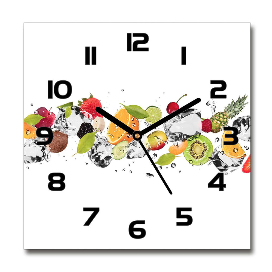 Analoge Wanduhr Juleesa Fruit and Water 60 cm Geräuschlos