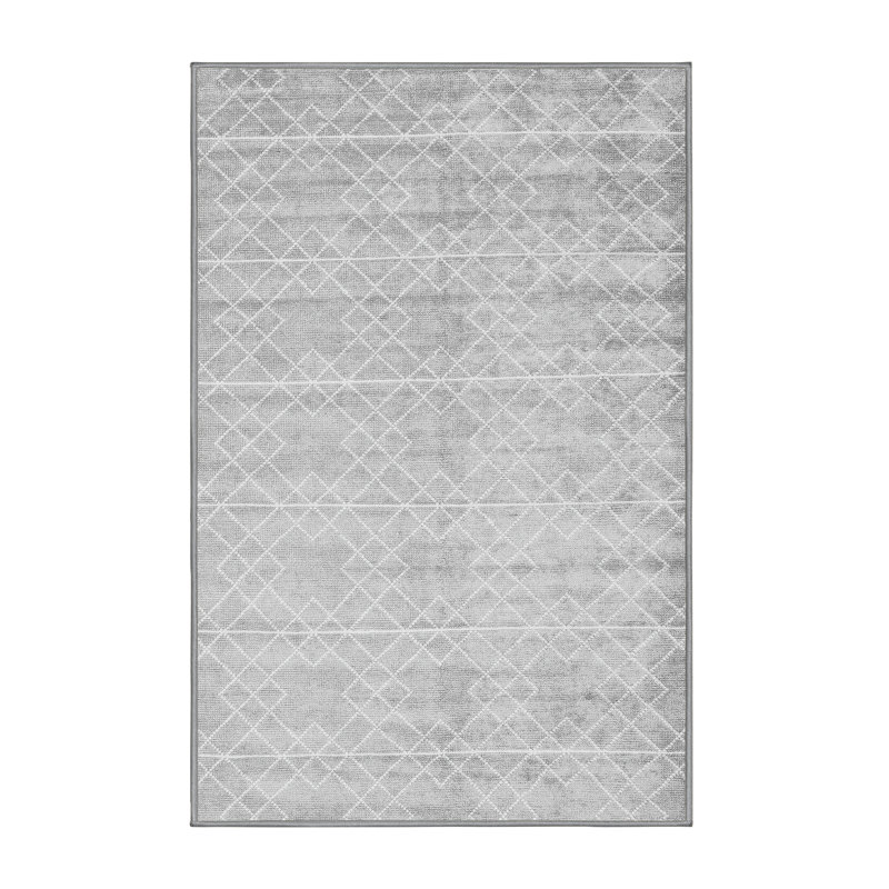 Tapis contemporains gris 2742, Rectangle 4 pi x 6 pi