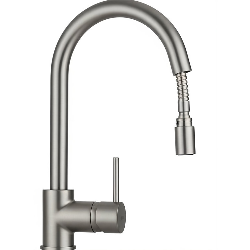 Cox Sink Pull Out Kitchen Mixer Tap single lever, Brushed Nickel
