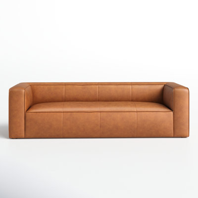 Piazza 95" Genuine Italian Leather Sofa