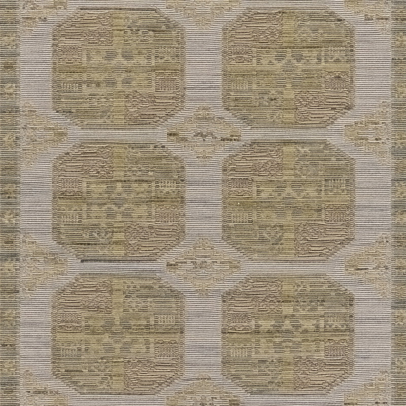 Tapis d'intérieur / extérieur géométrique en laine et en coton Barron 6 pi 7 po x 9 pi, 6 pi 7 po x 9 pi