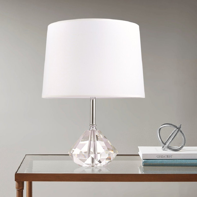 Tortona Lucite Diamond Shaped Table Lamp