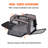 Cat Carrier With Wheels, Airline Approved Rolling Pet Carrier With Telescopic Handle And Shoulder Strap, Dog Carrier With Wheels For Pets Under 25 Lbs, With 1 Folding Bowl, Grey