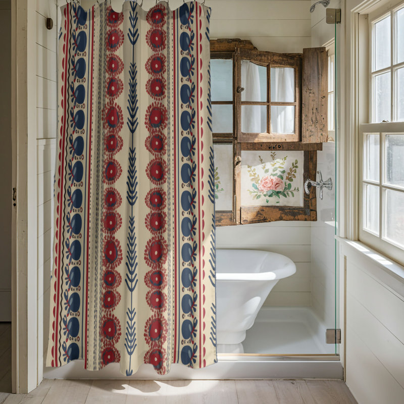 Rideaux de douche Boho, H 74 po x l 71 po