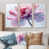 Toile naturelle avec cadre flottant
