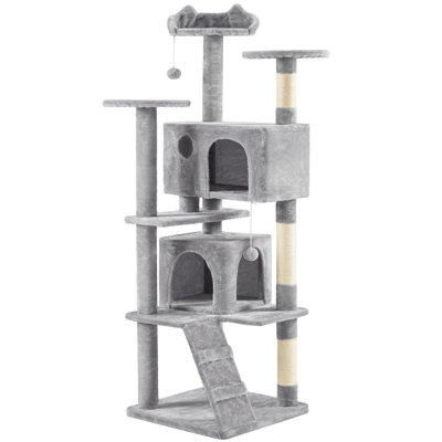 Arbre à chat, chaton, tour avec 2 condos