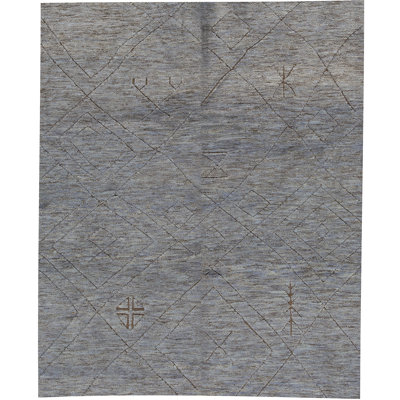 One-of-a-Kind Hand-Knotted High-Quality Gray/Brown Area Rug