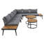 Ensemble de canapé d'angle extérieur 6 pièces avec tables basses rondes gigognes et canapé avec coussins pour terrasse-2117897814