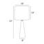 Lampe de table d'extérieur à DEL intégrée à pile 30,75 po Dyre-101918892