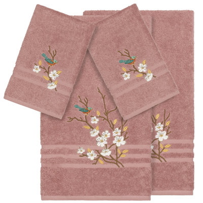 Ensemble de serviettes en coton turc 4 pièces Spring Time