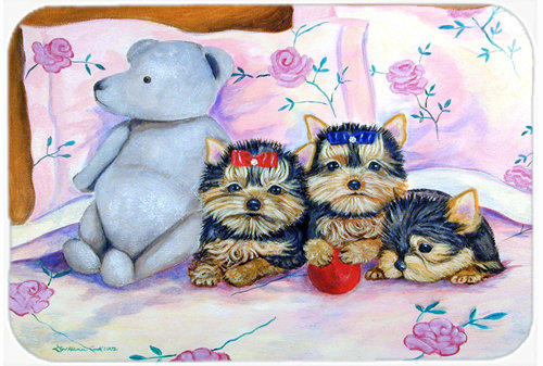 Planche à découper en verre à trois lignes east urban home yorkie décoratif