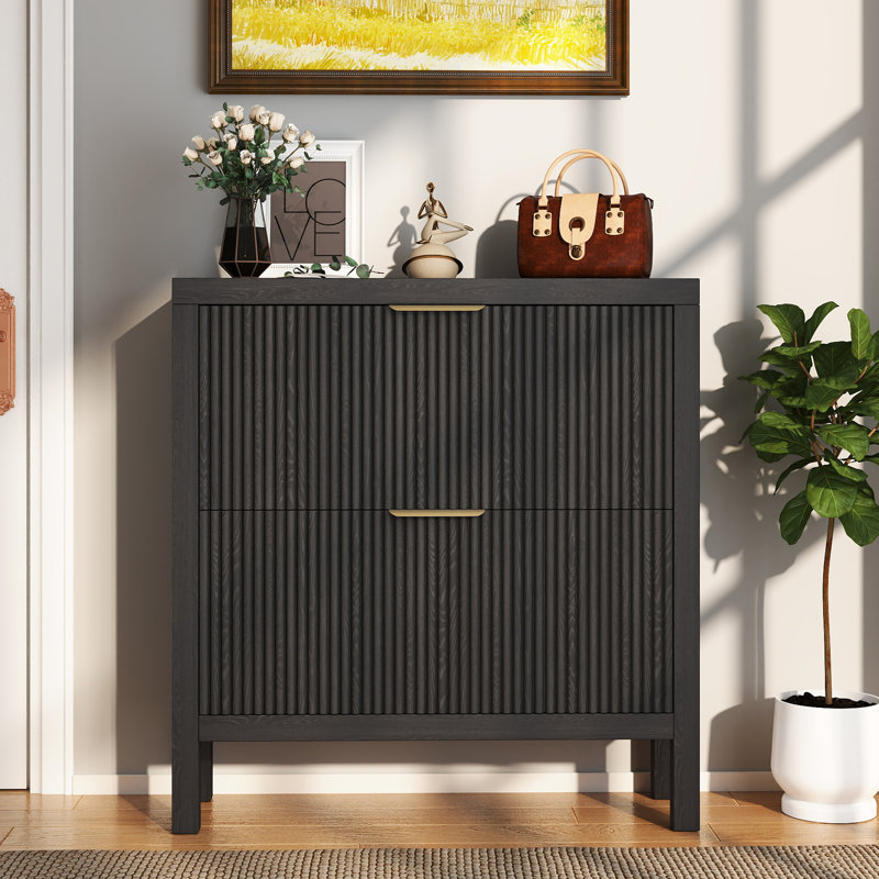 Armoire de rangement pour 18 paires de chaussures, Noir