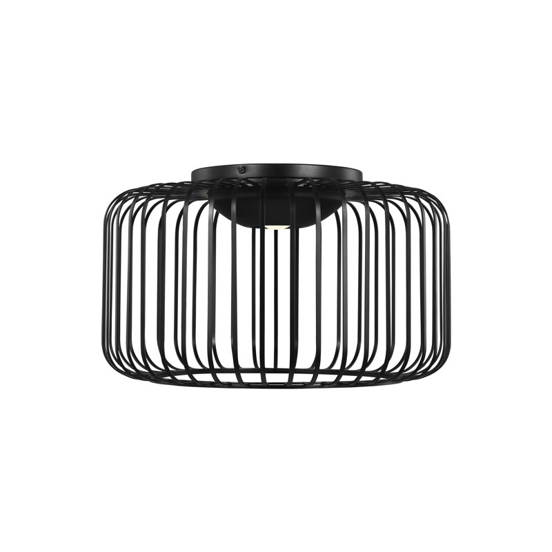 Kai 1 - Light LED Flush Mount, Nightshade Black