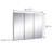 Bathroom Medicine Cabinet, Wall Mounted, Mirror, Clear Gloss-1778163864
