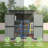 6 ft. W x 4 ft. D Metal Shed with Lockable Doors and Air Vents-104174388
