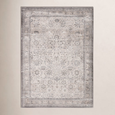 Lynnette Gray Beige Oriental Rug