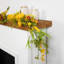 Guirlande de pivoines oranges artificielles 5 pi x 10 po non éclairées