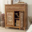 Buffet en bois massif brun