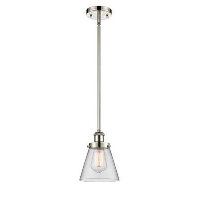 Mini-luminaire suspendu à cordon 1 lumière Ballston Urban Cone