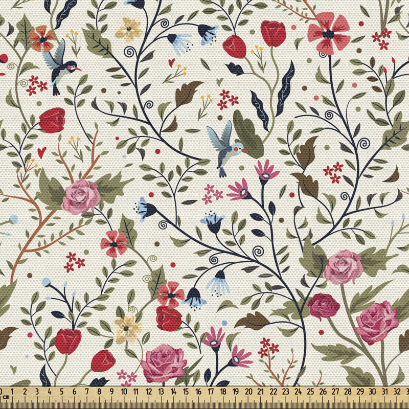 Tissu floral Ambesonne, l 58 po x L 72 po