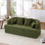 Lit pliant 70 pouces 21 pouces, canapé-lit convertible avec 4 oreillers, tissu chenille texturé, mousse haute densité, conception sans ressorts pour appartement/salon